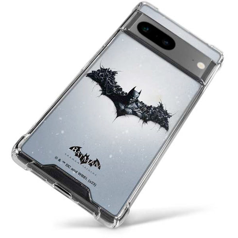 DC Comics Arkham Origins Arkham Logo Google Pixel 7a Clear Case